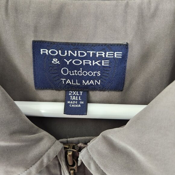 Roundtree & Yorke Outdoors Tall Man Lightweight Jacket, 2XLT, Grayish Green - Picture 2 of 8